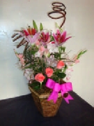 flores e cestas, cestas de café da manhã